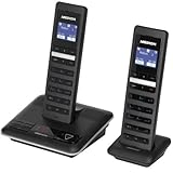  MEDION MD 83173 S63072 Design Twin DECT Telefon Full ECO AB SMS Multilink CLIP Digitaler Anrufbeantworter ° Tastenfeld beleuchtet