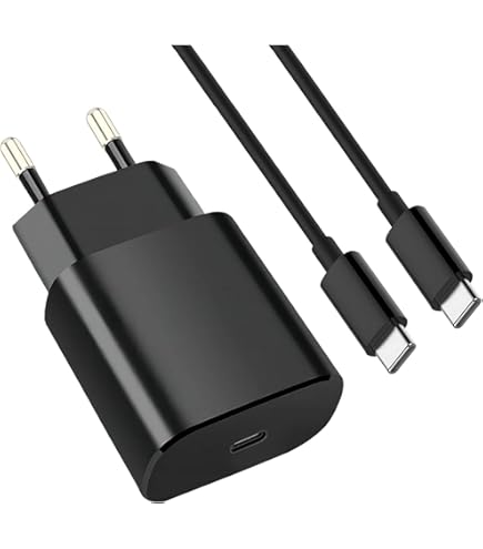 RAVIAD 20 W USB C oplader, 2 poorten type C oplader (USBA USBC) met 2 M USB C-kabel, snellader compatibel met iPhone 16 15 14 13 Pro Max, Galaxy S25 S24 S23, iPad, Macbook