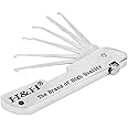 Loboo Idea Lock Folding Single Hook Picks Portable Padlock Training Tool Set Jackknife Locksmith Repairing Tools Quick Openers