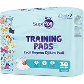 Supreme Dog K&ouml;pek Tuvalet Pedi, Sızdırmaz, Yavru, Hasta ve Yaşlı K&ouml;pekler İ&ccedil;in Evcil Hayvan Eğitim Pedi 60 X 90 CM 30'LU