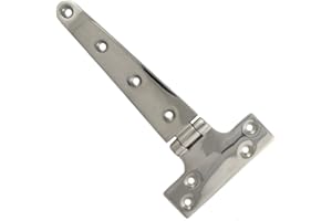 BOOTSTEILE BRAUER Scharnier T 98 x 195 x 5 mm - Feinguss poliert Edelstahl AISI 316 / A4