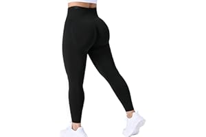 ZAAYO Leggings deportivos para mujer, cintura alta, sin costuras, pantalones de yoga