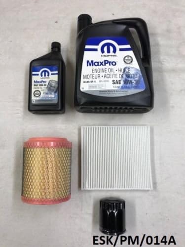 MOPAR Engine Medium Service KIT Caliber PM 2.0L & 2.4L 2011-2012 10W30