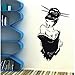Produktbild jiushizq Wandtattoo Beauty Salon Geisha Vinyl Aufkleber Poster Japan Japanisch Manga Oriental Girl Home Schlafzimmer Dekor Kunst Design DIY Ww Schwarz 42X72 cm