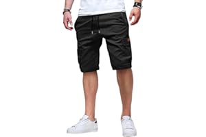 ZOXOZ Short Cargo Homme Bermudas Homme Chino Casual Shorts avec 6 Poches