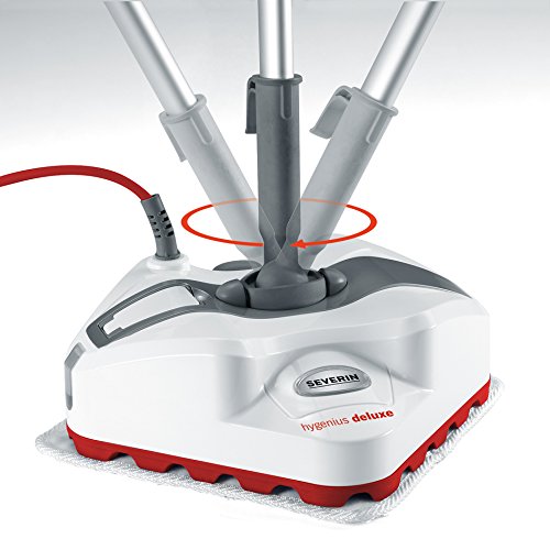 Severin ST 7182 Dampfreiniger Hygenius Deluxe, ca. 1550 W, Inhalt ca. 200 ml, schneeweiß / granatrot - 4