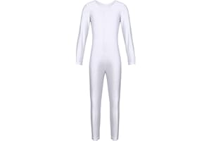 iiniim Maillot Manga Larga Niña Bodies Jumpsuit Deportivo Mono Leotardo Gimnasia Body Elástico Ropa de Deporte Invierno para Niños Niñas Unitard Dancewear