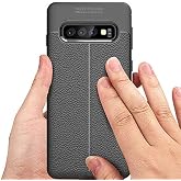 Spia Samsung Galaxy S10 ile uyumlu Kılıf Siyah Moss Silikon Kapak Orijinal Esnek İnce Geliştirilmiş Dayanıklı Darbe Karşıtı K