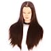 Hairdressing Training Heads 100% Synthetic Fiber Hair Mannequin Styling Dolls Head (Table Clamp Holder Included) ESC1018P