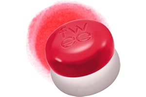 fwee Blurry Pudding Pot | Airbrushed Blush & Lip, Buildable Pigment, Long-lasting, Lightweight, Easy to Blend, Natural Soft Matte Finish - D-day (Neon Red) | 0.17 oz