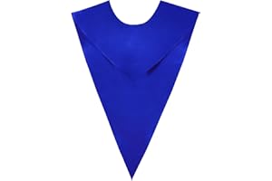 IvyRobes Unisex V Shape Choir Stole Adults Solid-Colored Clergy Church Shiny Costume Stoles 5 Colors