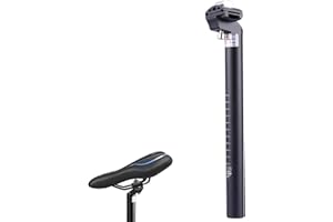 HELWEET Tige de Selle de Vélo, Tige de Selle en Alliage, Alliage D'aluminium Tube, Convient pour Déplacer Des Vélos, Des Vtt, Des Vélos de Ville et Vélos de Descente, Diamètre du Trou 27.2MM, Longueur 30CM