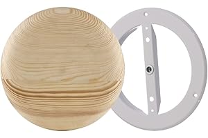 ABOUT VENT 100mm Rund Holz Tellerventil für Sauna - Abluft Zuluft Lüftungsventil - Anemostat, Diffusor, Lüftungsgitter