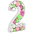 3FT Mosaic Balloon Frame Number 1 Marquee Light Up Numbers, Pre-Cut Kit Large Marquee Numbers Easy to Assemble,Ideal Big Numbers For Party Decorations(2)