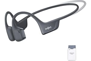 SHOKZ Słuchawki Sportowe OpenRun Pro 2 Mini z Przewodnictwem Kostnym, Bezprzewodowe z Bluetooth 5.3, Mikrofony Redukujące Hałas, IP55 Wodoodporne,12h Czasu Odtwarzania, USB-C Szybkie Ładowanie,Czarny