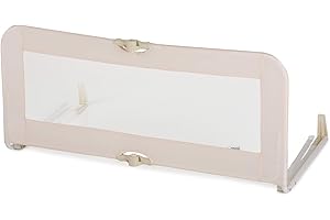 hauck Barriere de Securite Enfant Lit Sleep N Safe Plus 108 x 50 x 44 cm - Protection Lit Enfant et Adulte - Portable, Amovible, Légère, Pliable et Universelle - Beige