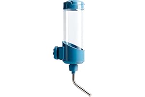 TOKAYIFE Automatischer Wasserspender Kaninchen [10mm Düse, 680ml] Hasen Trinkflasche Hängend Meerschweinchen Trinkflasche Hamster Trinkflasche Für Kaninchen Meerschweinchen Hamster Chinchilla Frettchen (Blau)