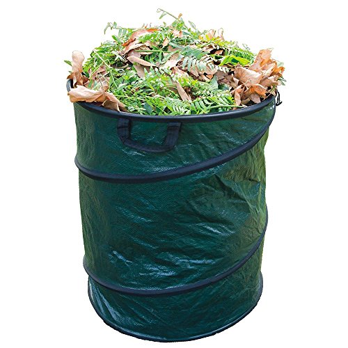 Grafner® 3er Set Pop-Up Gartentasche/Laubsack rund grün 45×50 cm 80L - 2