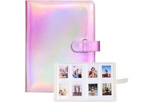 Fotoalbum mit 128 Taschen - für Fujifilm Instax Mini LiPlay 11 12 90 70 50S 26 25 9 8+ 8 7S Sofortbildkamera, Polaroid Snap SnapTouch PIC-300 Z2300 Mint Zip Sofortbildkamera Drucker
