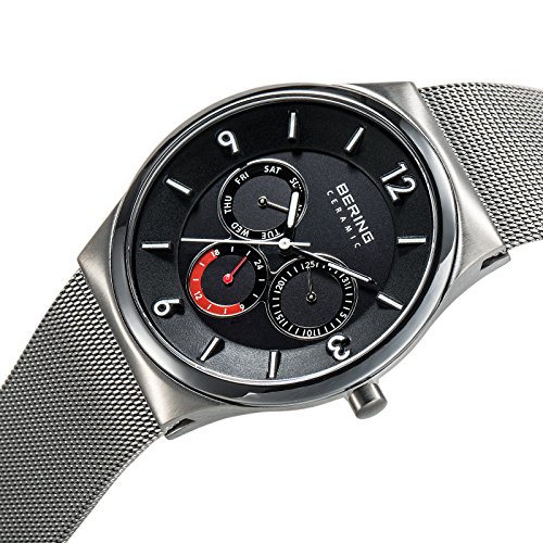 Bering Time Herren-Armbanduhr XL Ceramic Analog Quarz Edelstahl 33440-077