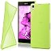 Produktbild moex Sony Xperia Z1 | Hülle Silikon Transparent Grün Clear Back-Cover TPU Schutzhülle Dünn Handyhülle für Sony Xperia Z1 Case Ultra-Slim Silikonhülle Rückseite