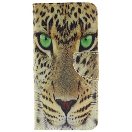 Samsung Galaxy S7 Edge Hülle, BoxTii® Schutzhülle + Frei Hartglas Displayschutzfolie, PU Leder Hülle mit Kartenfächern Magnetverschluss und Ständer Funktion für Samsung Galaxy S7 Edge, Kratzfeste Weiche Lederhülle Flip Wallet Ledertasche Wickelfalz Handyhülle mit Silikon Rückschale Case Cover für Samsung Galaxy S7 Edge (#10 Tiger)