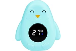 Jasfyee Termometro da bagno per bambini,Termometro da bagno digitale per bambino con temperatura vicino,Grande schermo ad alta definizione touch screen,Adatto per giocattoli termometro per acqua da