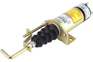 KIMISS Solénoïde D'arrêt de Moteur Solénoïde à Longue Course 366 07197 3405T électrovanne D'arrêt de Carburant pour Générateur électrique 12V