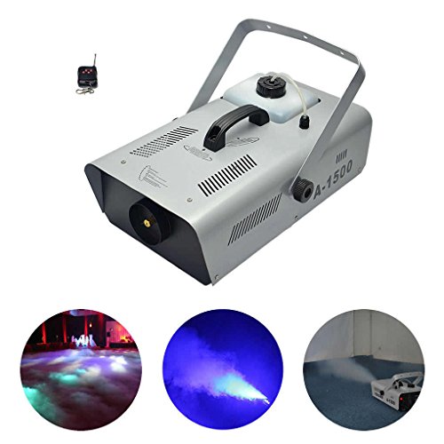 Preisvergleich Produktbild Fernbedienung Pro 1500W Thermostatisch Nebelmaschine DJ Show Party Smoke Fogger Bühnentechnik A1500