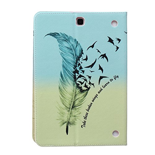 Samsung Galaxy TAB A 9.7 T550 Hülle, COLJOY Samsung Galaxy Tab A 9.7 SM-T550 T555 Kunstledertasche PU Schutzhülle Tasche Leder Brieftasche Hülle Case Cover mit praktischer Ständerfunktion und Auto Sleep / Wake Up Funktion, BF32 - 2