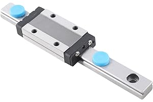 PLYISTY Guida di guida lineare, guida di scorrimento lineare 100mm Guida di scorrimento lineare in miniatura MGN9H larghezza 9mm + blocco di scorrimento, in acciaio per cuscinetti