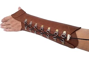 Fiita Unisex Traditioneller Bogenschießen Schießhandschuh, 3 Finger-Schutz Handschuhe Handschutz Schutzhandschuhe Schutzpolster Tab für Jugendliche Erwachsene Anfänger