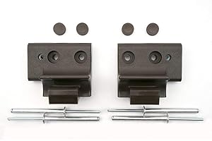 WDF-Service GmbH Ersatzteil für Braas Atelier-Fenster, Griffkonsolen-Set AF 81´ braun aufgesetzt