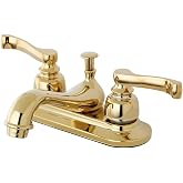 Kingston Brass KB8602 Royale Banyo Bataryası, 10 cm Merkez Mesafe, Cilalı Pirin&ccedil;