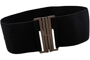 Oyccen Femmes Ceinture Large élastique Robes Ceintures avec Boucle en Métal