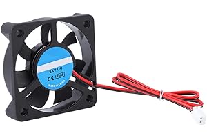 Ventilador de impresora 3D,Tangxi 50x50x10mm Impresora 3D Ventilador de enfriamiento, DC 24V 4000-6500RPM Ventilador Super silencioso 5010 para CR-10