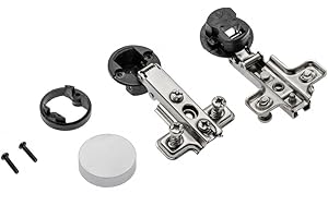 BRESKO 2-10 Stk Topfband Scharnier Glastürscharnier 26 mm Glas Glastür MöbelscharnierTopfscharnier Scharniere Möbelband Topfbänder Schrankscharnier Möbel Schrank Klappenband (Eckanschlag, 2 Stück)