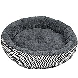 Snner chongwudian-7 Round Pad Pet Cushion, Gris, 4010cm