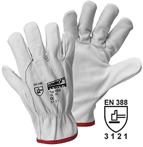Worky 1606 Fahrerhandschuh Rindnarbenleder Größe (Handschuhe): 9, L