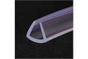 SSLLH SHHMA Guarnizione in Gomma Profilo A U Sigillata Guarnizione Striscia Utilizzabile sul Bordo del Tavolo, Trasparente, Lungo 5 Metri,15mm x 12mm