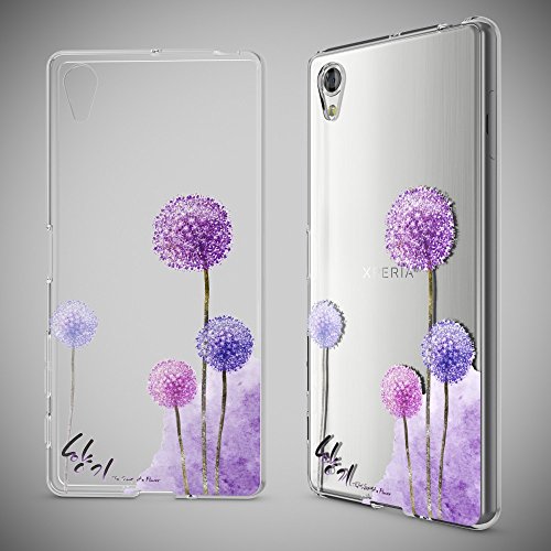 Sony Xperia X Funda Carcasa de NALIA  Protectora Movil TPU Silicona Ultra-Fina Gel Transparente Cubierta Goma Bumper Smartphone Cover Case Cristal Clear para Sony X  Designs Dandelion Pink Rosa