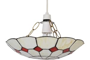 MINISUN Tiffany Red Cortez Jewel Pendant Ceiling Light Shade