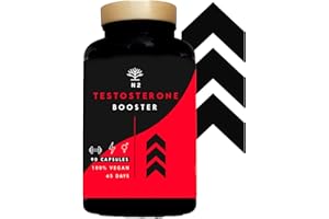 TESTOSTÉRONE Homme Femme Booster | Maca, Fenugrec, Zinc, Vit B6 et Ginseng | Stimulateur de désir, Augmente Musculation et Énergie. 90 Capsules Végétale. Certifié VÉGAN. UE. N2 Natural Nutrition