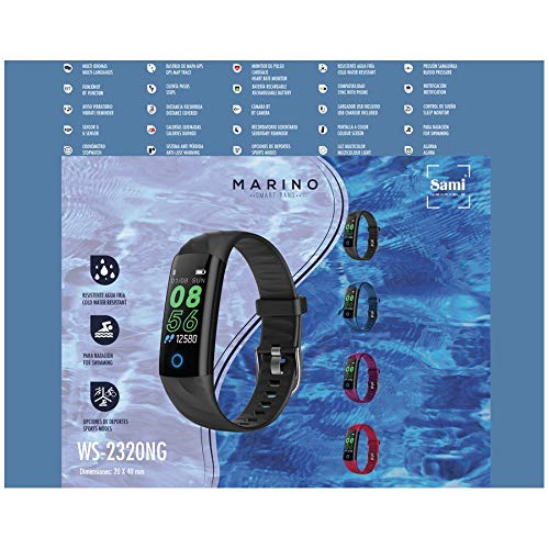 Clock Fx Smartband Actividad Sami Marino Negro ws-2320NG