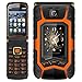 Price comparison product image HDKODE Mobile Phone X9 dual screen dual answering the elderly flip phone dual SIM card GSM quad-band unlock mobile phone (Color : Orange)