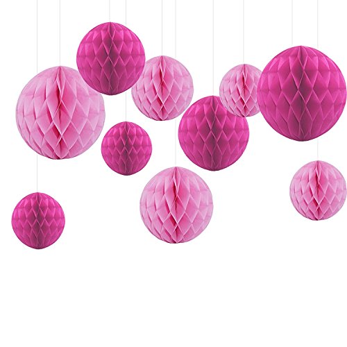 Feelshion Pompoms hängendes Gewebe Papier, Pom Pom Papierblumen, Partei Dekoration Kugeln für Geburtstags-Jungen-Babyparty/Hochzeit/Baby Shower - 6