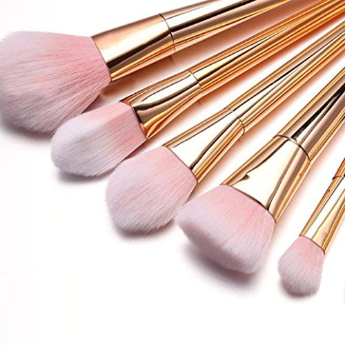 CINEEN 7pcs Make Up Pinsel Set Schminke Bürsten Kit Gesichts Puder Kontur Foundation Concealer Eyeliner - 3