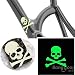 Produktbild mark8shop Phosphoreszierendes Totenkopf Aufkleber Glow in the Dark Motorrad Car Bike