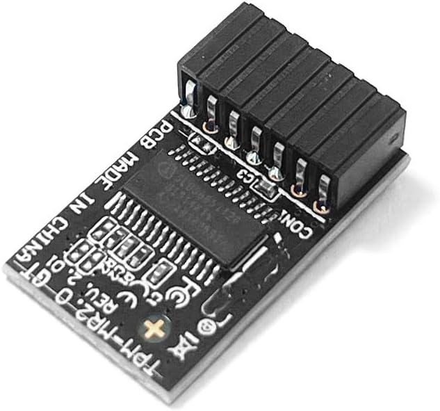 Gintai módulo TPM2.0 LPC 14Pin para ASUS Placa Base con Win11 Tarjeta cifrada TPM 2.0 módulo TPM-M R2.0 módulo Infineon SLB9665 2x7P TPM 2.0 PCB para Ordenador