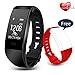 Produktbild iLepo Fitness Tracker, Smart Wristband Armband mit Herzfrequenz Sleep Monitor Wasserdicht IP67 Armbanduhr Activity Tracker Kamera/Music Control Kalorienzähler für iOS 8.0 & Android 4.3 Smartphones